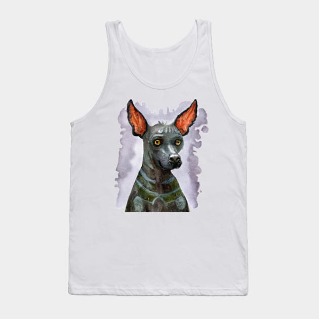 Xoloitzcuintli Watercolor - Dog Lovers Tank Top by Edd Paint Something